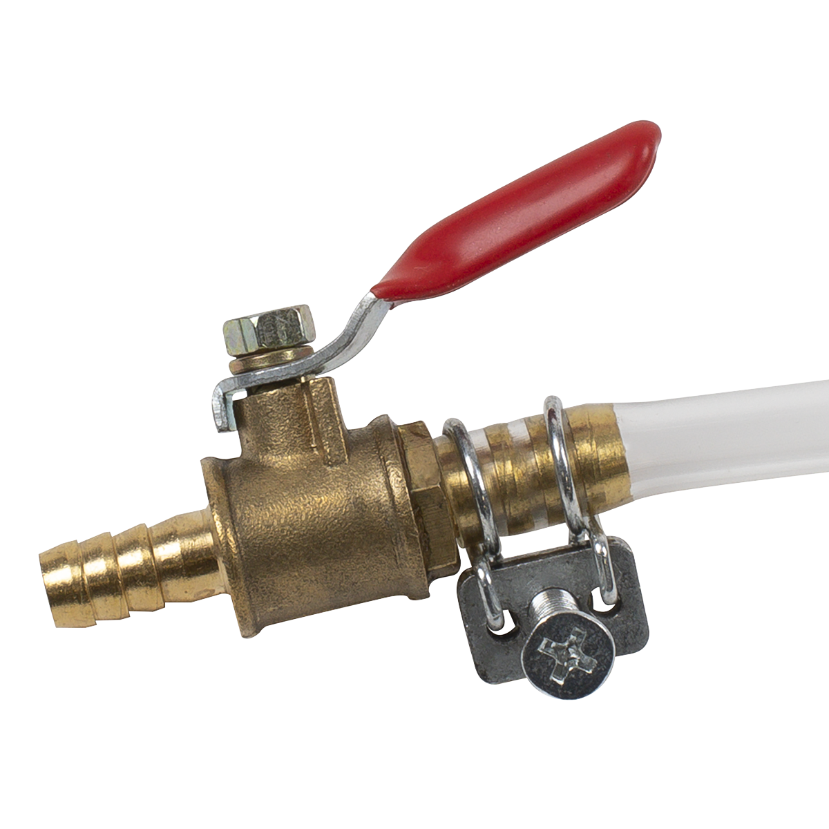 Sealey Motorcycle Portable Fuel Tank 1 Litres Hose Length 950mm - White MS029
