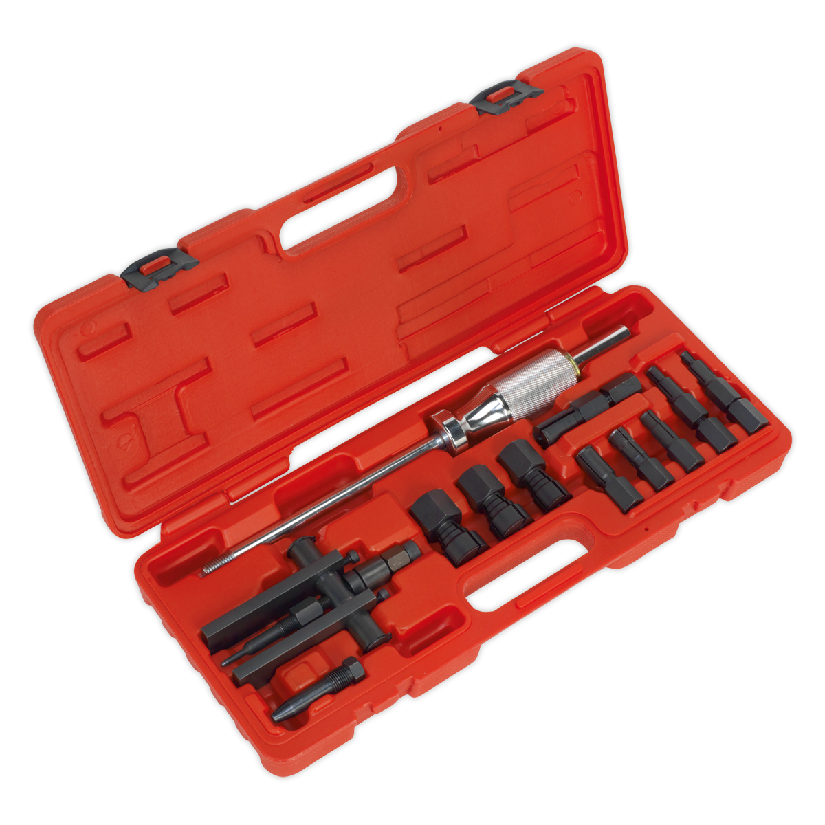 Sealey Blind Bearing Puller Set With Medium Stroke 1.5kg Slide Hammer 12pc AK716