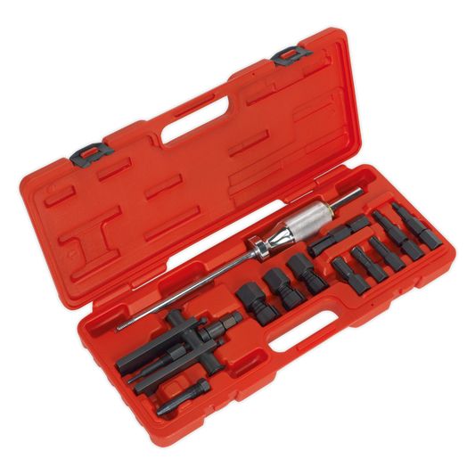 Sealey Blind Bearing Puller Set With Medium Stroke 1.5kg Slide Hammer 12pc AK716