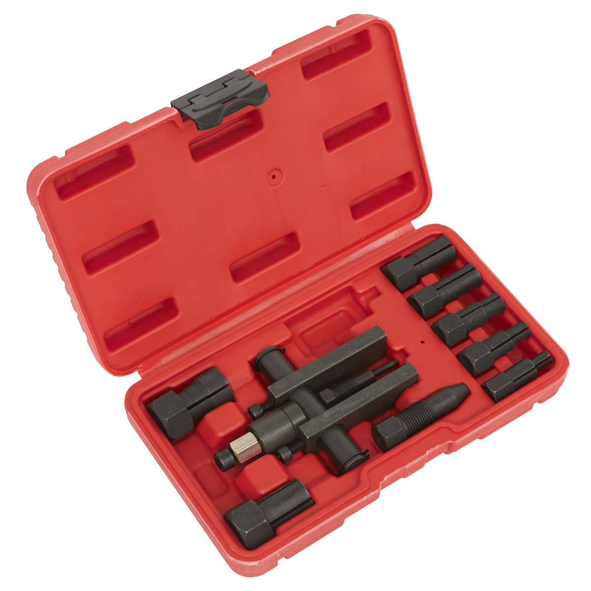 Sealey Screw-Type Bridge Extractor Bearing Puller Set 10 Pieces Black AK7160