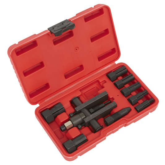 Sealey Screw-Type Bridge Extractor Bearing Puller Set 10 Pieces Black AK7160