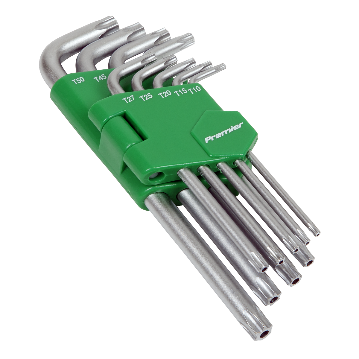 Sealey Security TRX-Star Key Chrome Vanadium Steel Set 9 Pieces Long AK7162