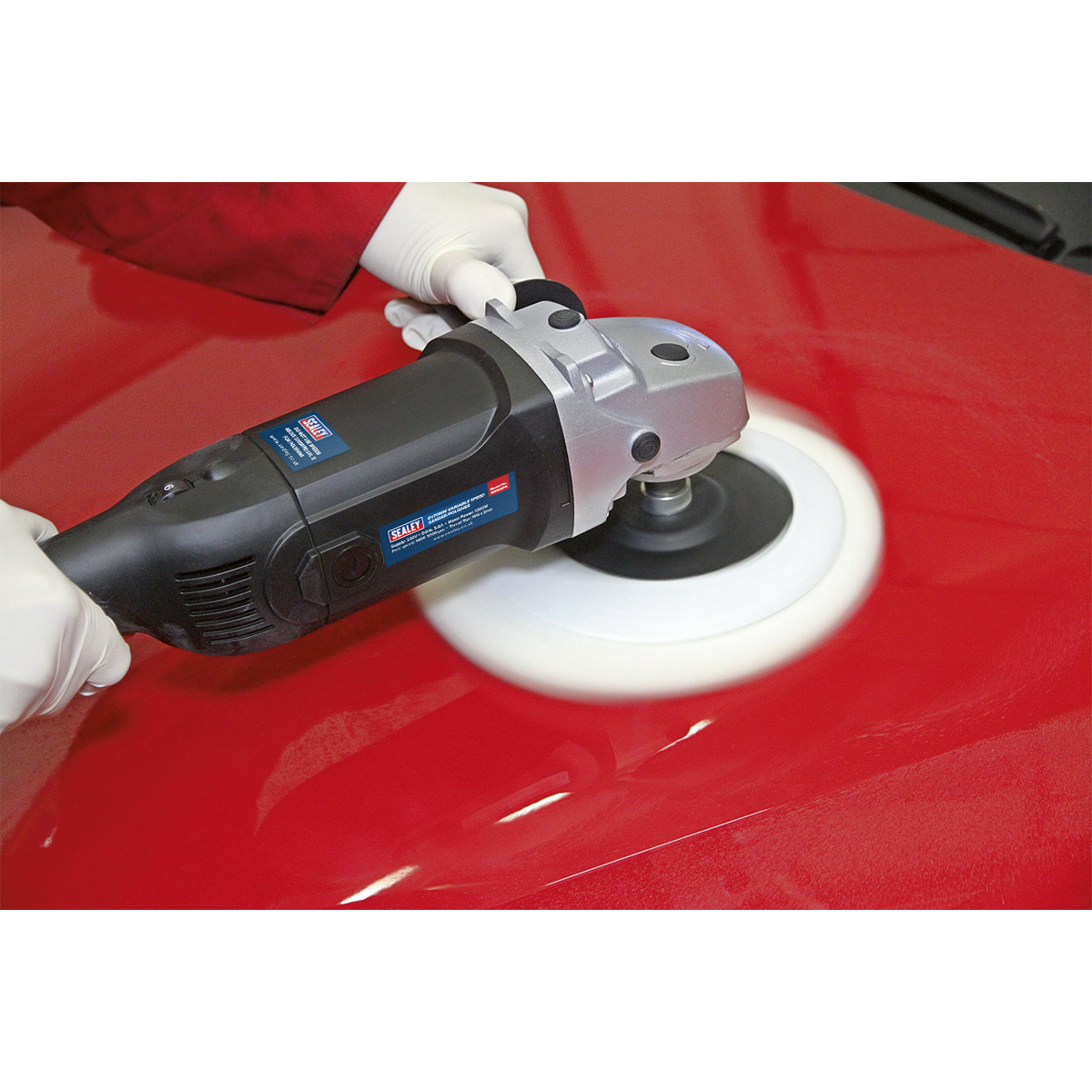 Sealey Ø170mm Variable Speed Sander/Polisher With Side Handle 1300W MS900PS