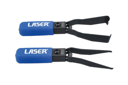 LASER 8268 2Pcs Scarab Plier Set Steel With Spring-Loaded Jaws For Relay Fuse