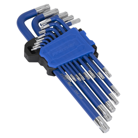 Sealey Premier Long Anti-Slip TRX-Star Key Set Chrome Vanadium 13 Pieces AK71650