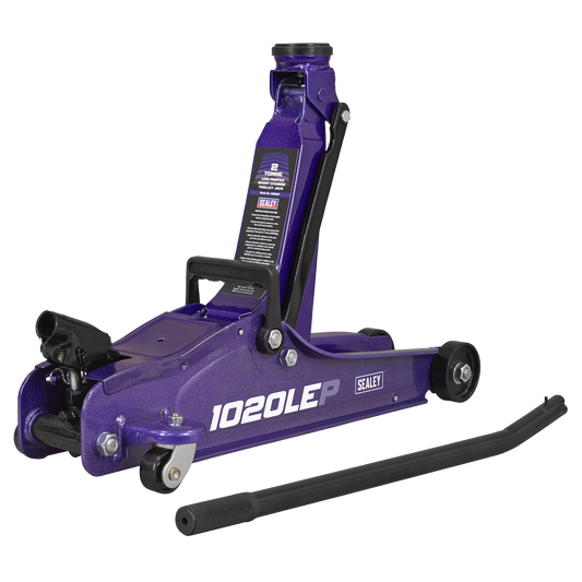 Sealey Low Profile Short Chassis Trolley Jack 2 Tonne Purple Heavy Duty 1020LEP