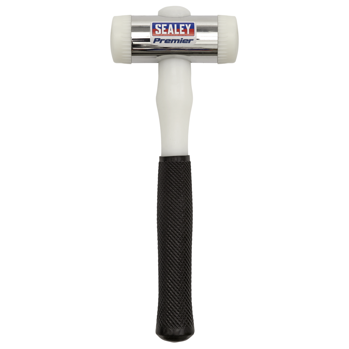 Sealey Durable Nylon Faced Hammer Chrome Plated Zinc Head 1.75lb 0.79kg NFH175