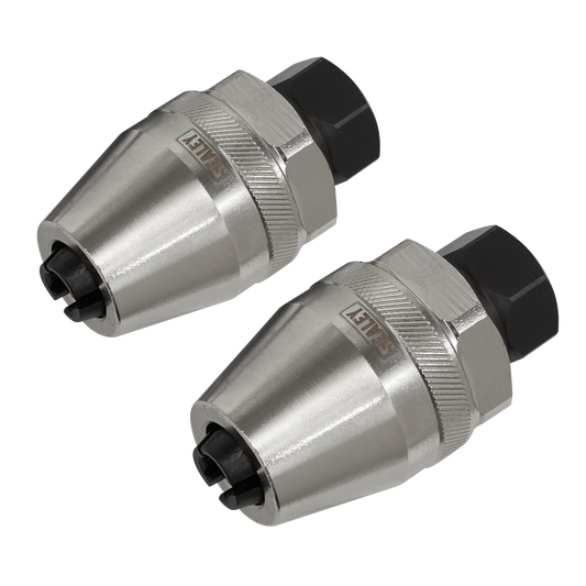 Sealey 6-12mm 1/2" 3/8" Square Drive Impact Stud Extractor Set 2pc AK7182