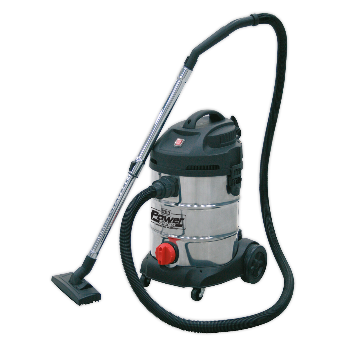 Sealey 230V Vacuum Cleaner Industrial 30 Litres 1400W Stainless Bin PC300SD