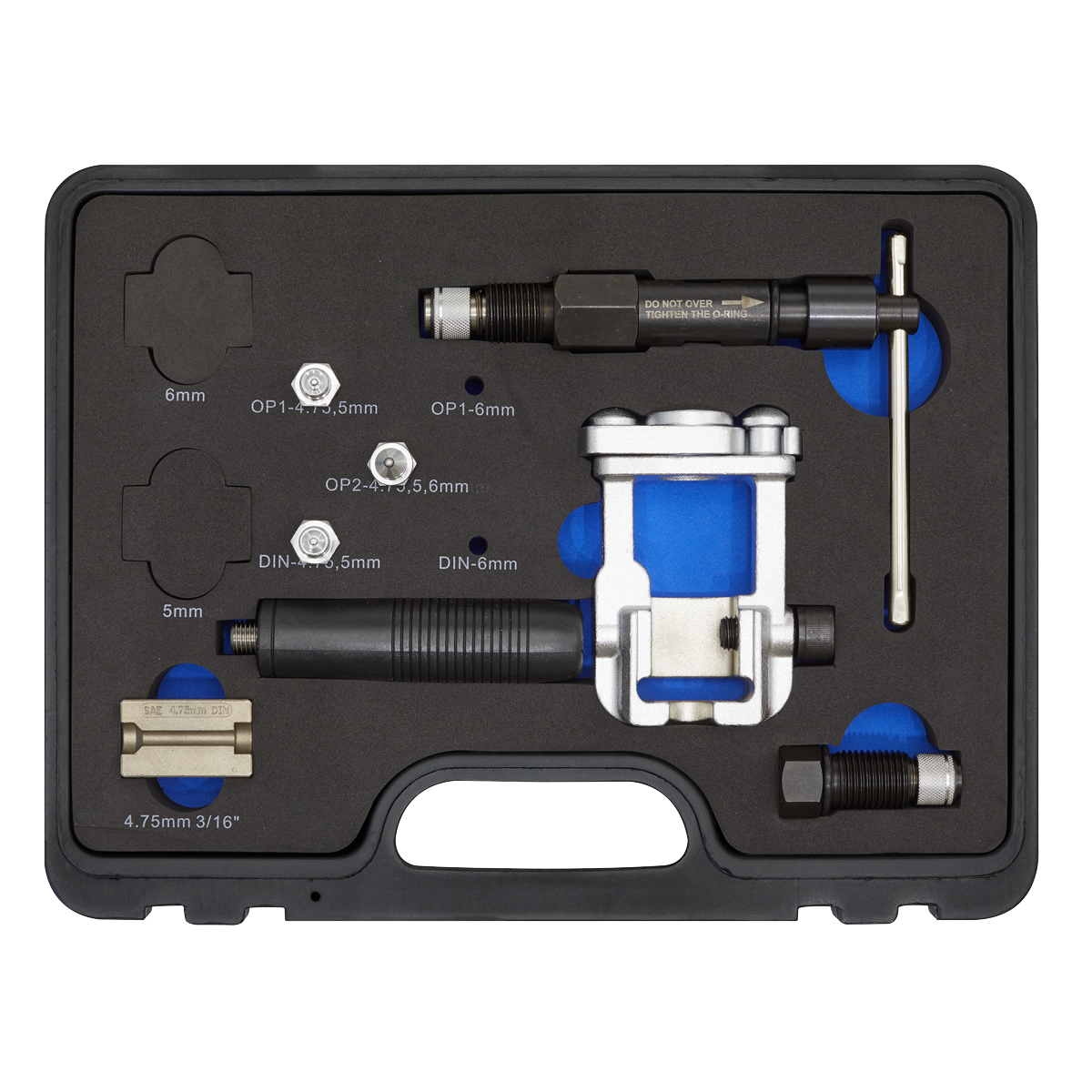 Sealey On-Vehicle Hydraulic Brake Pipe Flaring Tool Kit in Storage Case PFT10