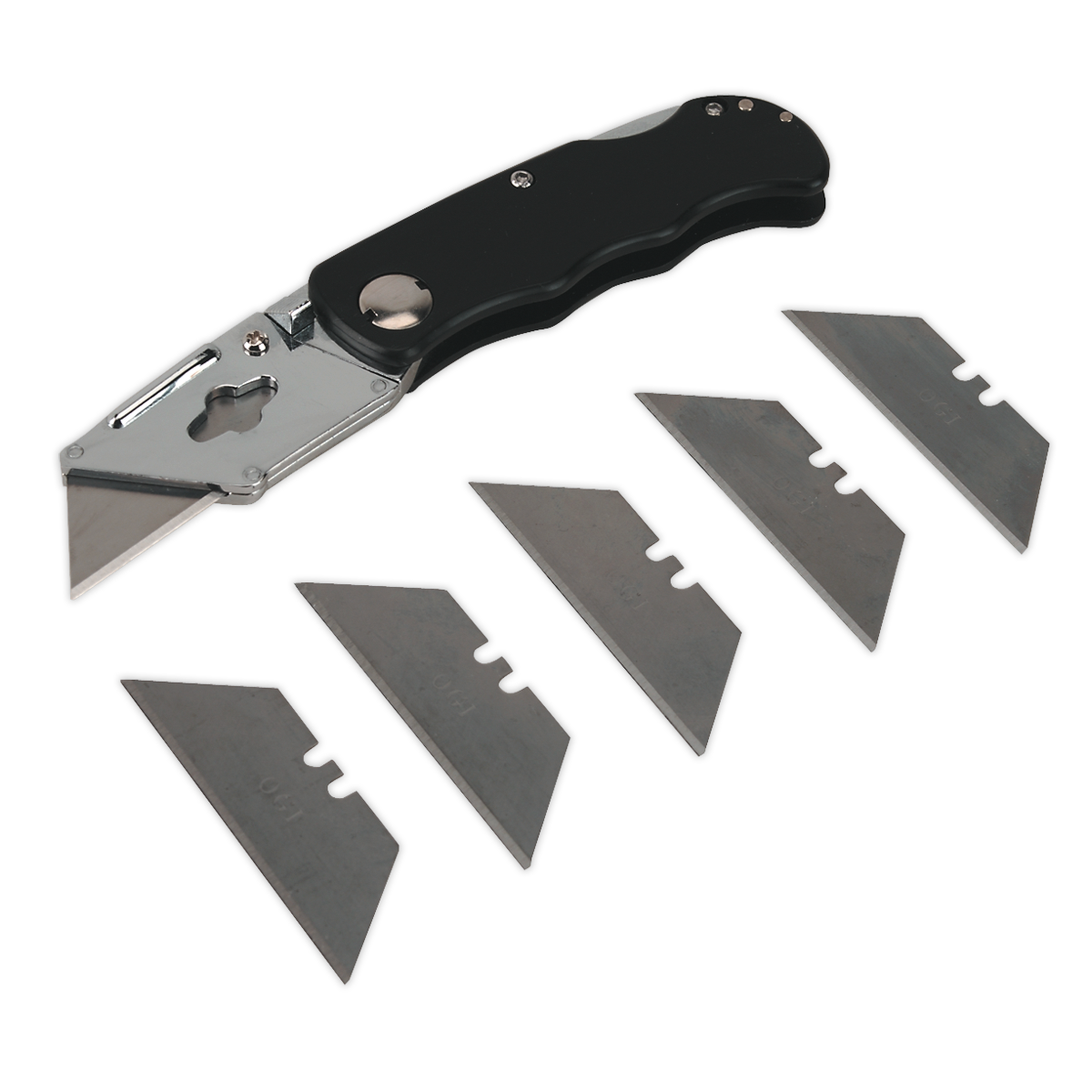 Sealey Pocket Knife Locking With Quick Change Blade Reversible Blades PK5