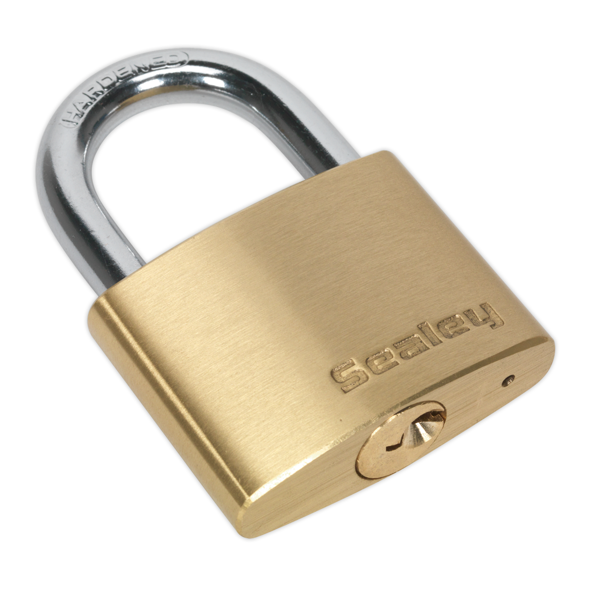Sealey Brass Body Padlock With Three Keys Corrosion Resistant 50mm PL102