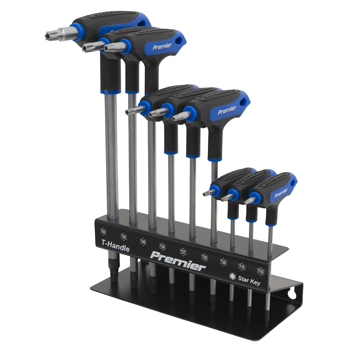 Sealey TRX-Star Key Set 9 Pieces T-Handle Daily Professional Use AK7196