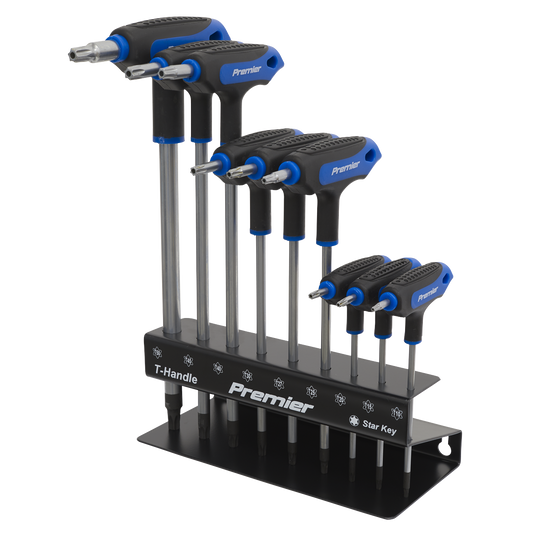 Sealey TRX-Star Key Set 9 Pieces T-Handle Daily Professional Use AK7196