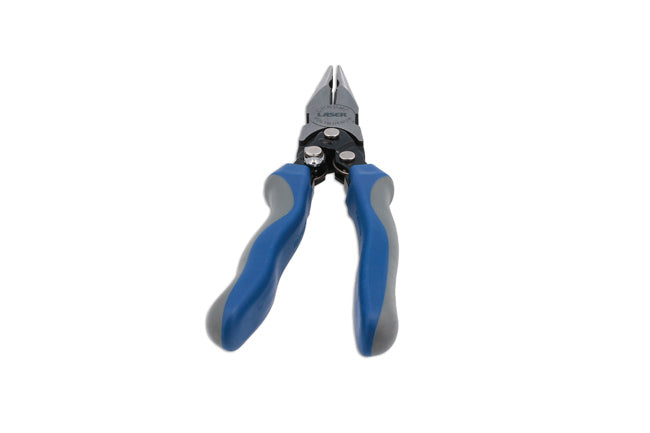 LASER 8326 Round Nose Pliers Long High Leverage 230mm Chrome-Molybdenum Steel