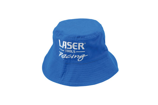 LASER 8329 LTR Racing Bucket Hat Reversible Blue White Cotton Polyester Unisex