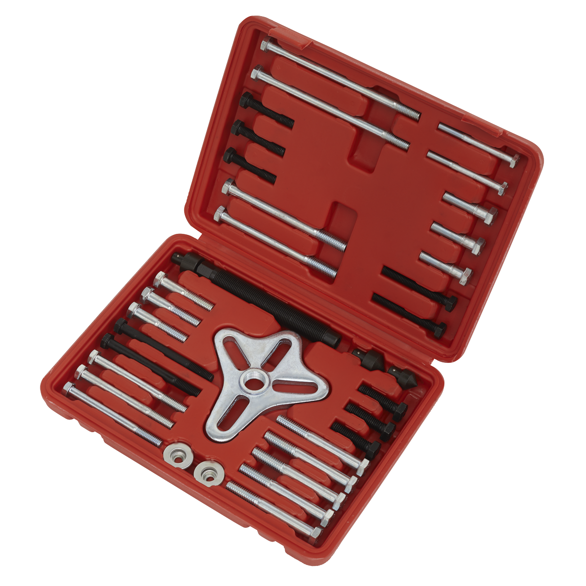 Sealey Harmonic Balance Puller Set For Extracting Flywheels & Pulleys 46pc PS979