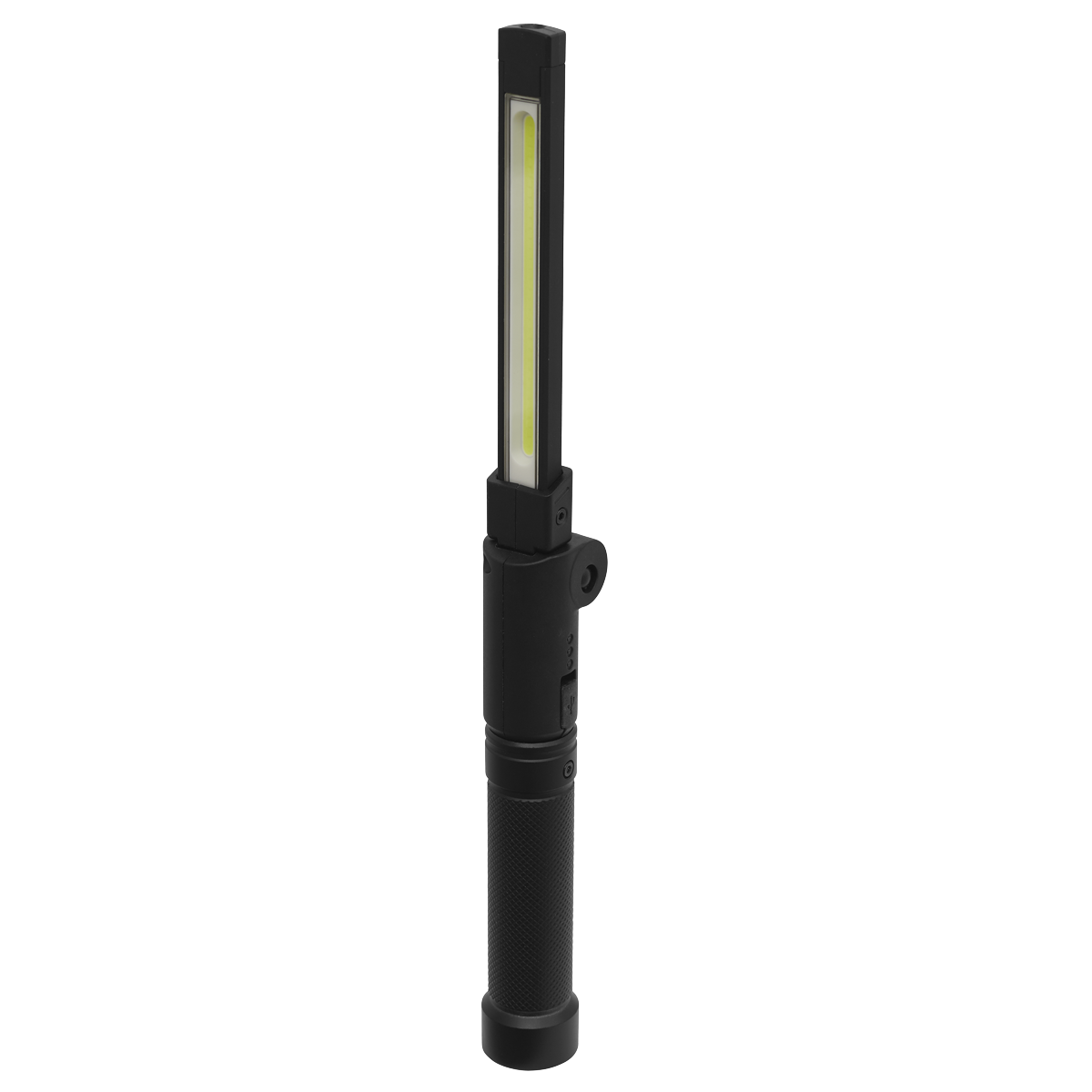 Sealey Rechargeable Aluminium Folding Pocket Light Lamp 2 COB 1 SMD LED LED02G