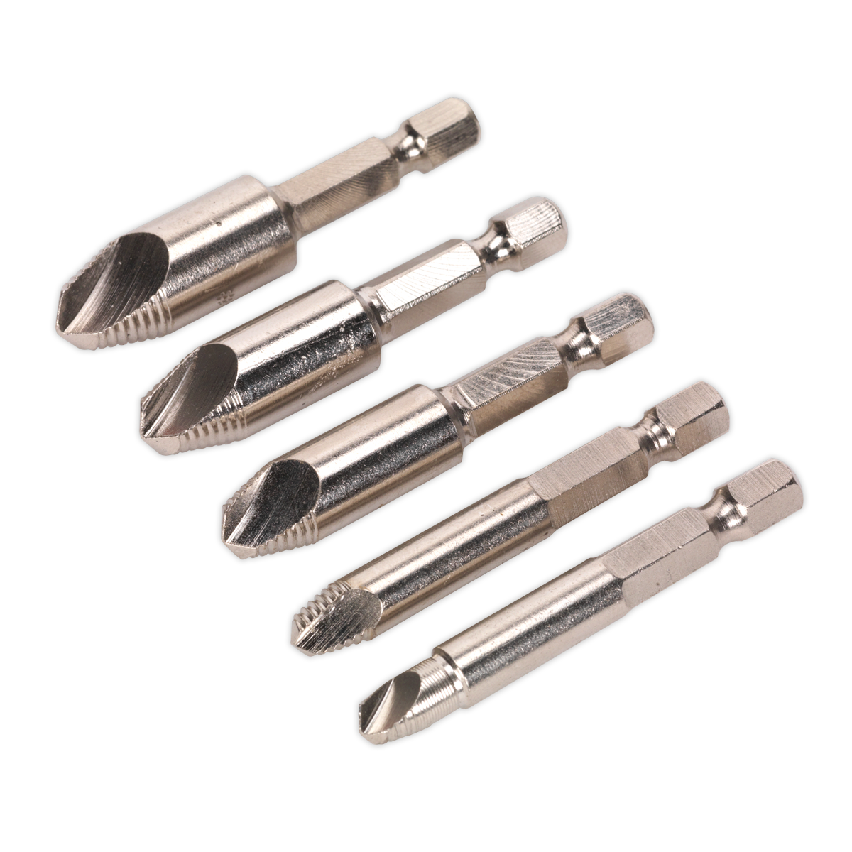 Sealey HSS Screw & Drill Bit Extractor Set Supplied In Storage Case 5pc AK7228