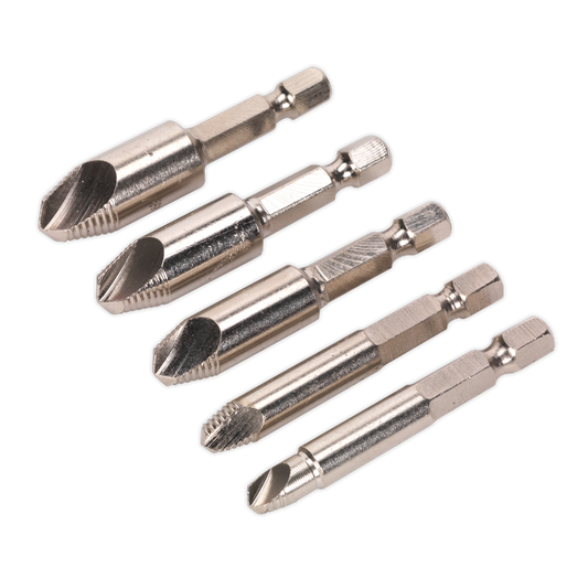 Sealey HSS Screw & Drill Bit Extractor Set Supplied In Storage Case 5pc AK7228