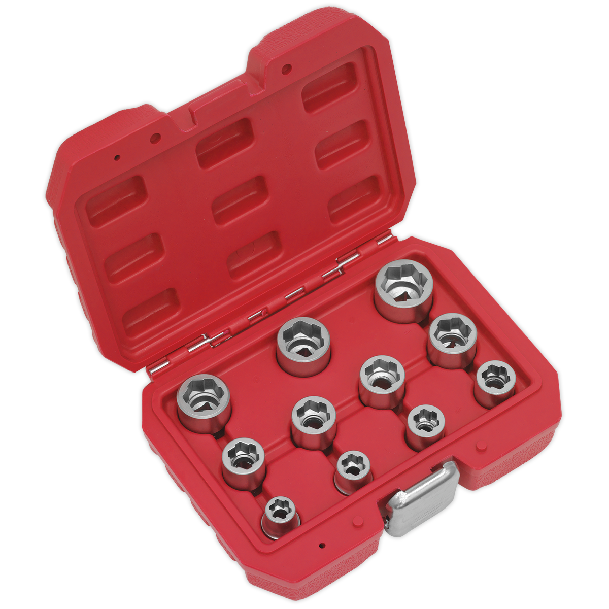 Sealey Bolt Extractor Socket Set 11 Pieces 3/8" Square Drive Metric AK7281