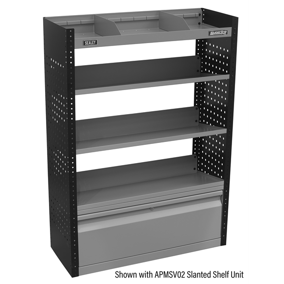 Sealey 845mm Modular Lockable Storage System Organiser Robust Steel APMSV03
