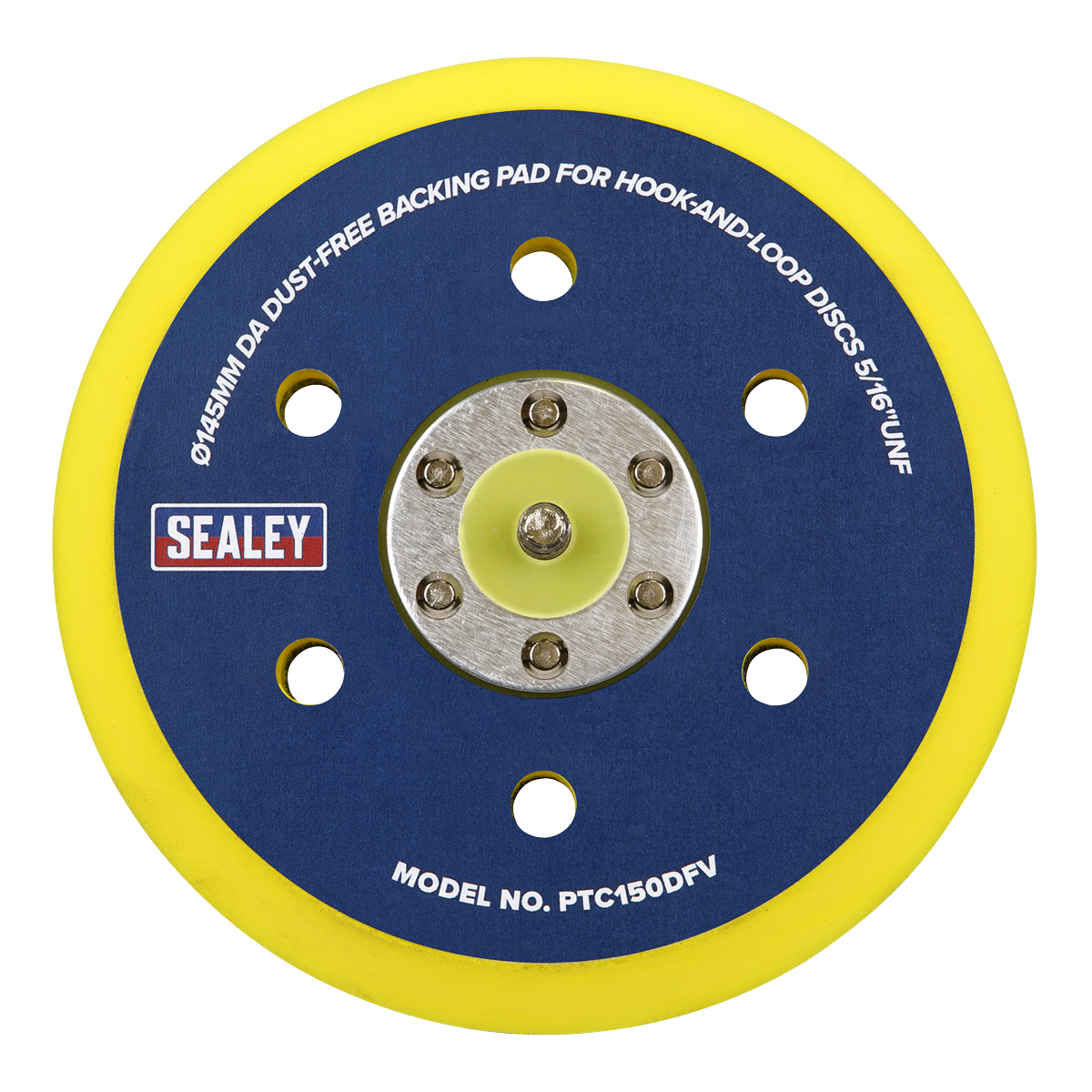 Sealey DA Hook & Loop Dust-Free Sanding Pad 150mm 5/16inUNF Tool PTC150DFV