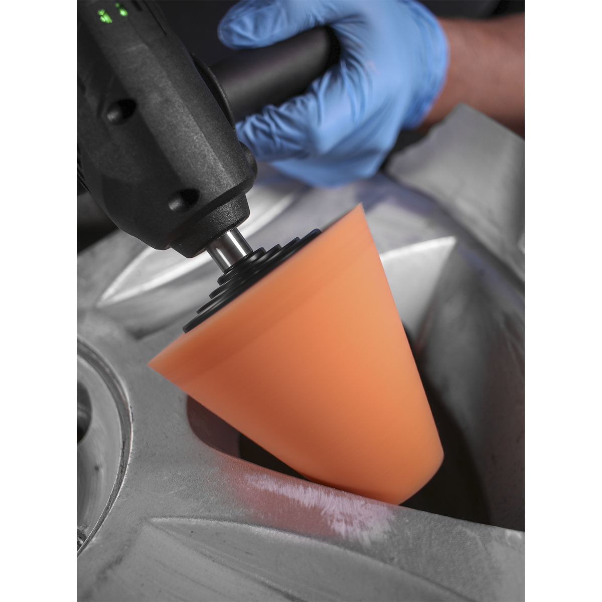 Sealey Buffing Polishing Foam Cone Orange/Firm Ø35-Ø84 x 82mm Size PTCCHC85O