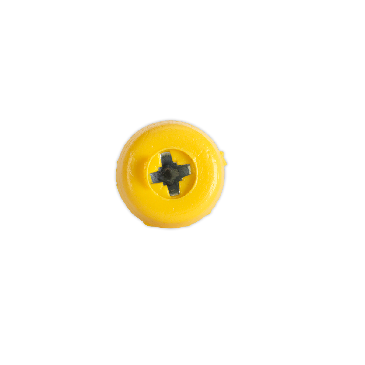 Sealey Number Plate Screw Plastic Enclosed Head 4.8 x 18mm Yellow Pack Of 50