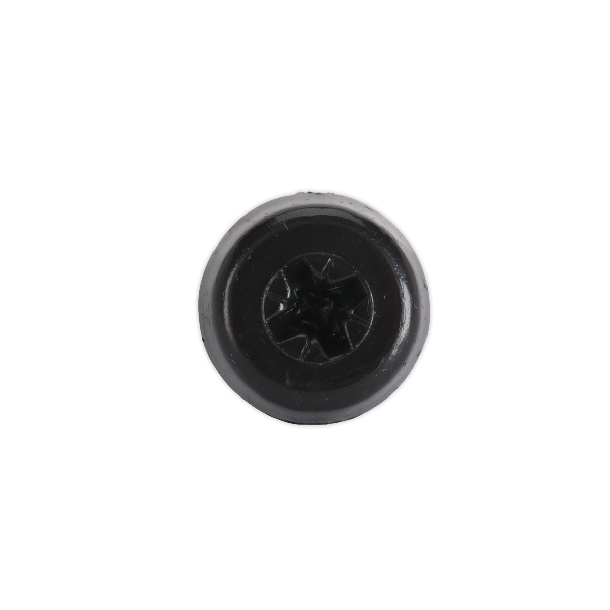 Sealey Number Plate Screw Plastic Enclosed Head 4.8 x 18mm Black Pack Of 50