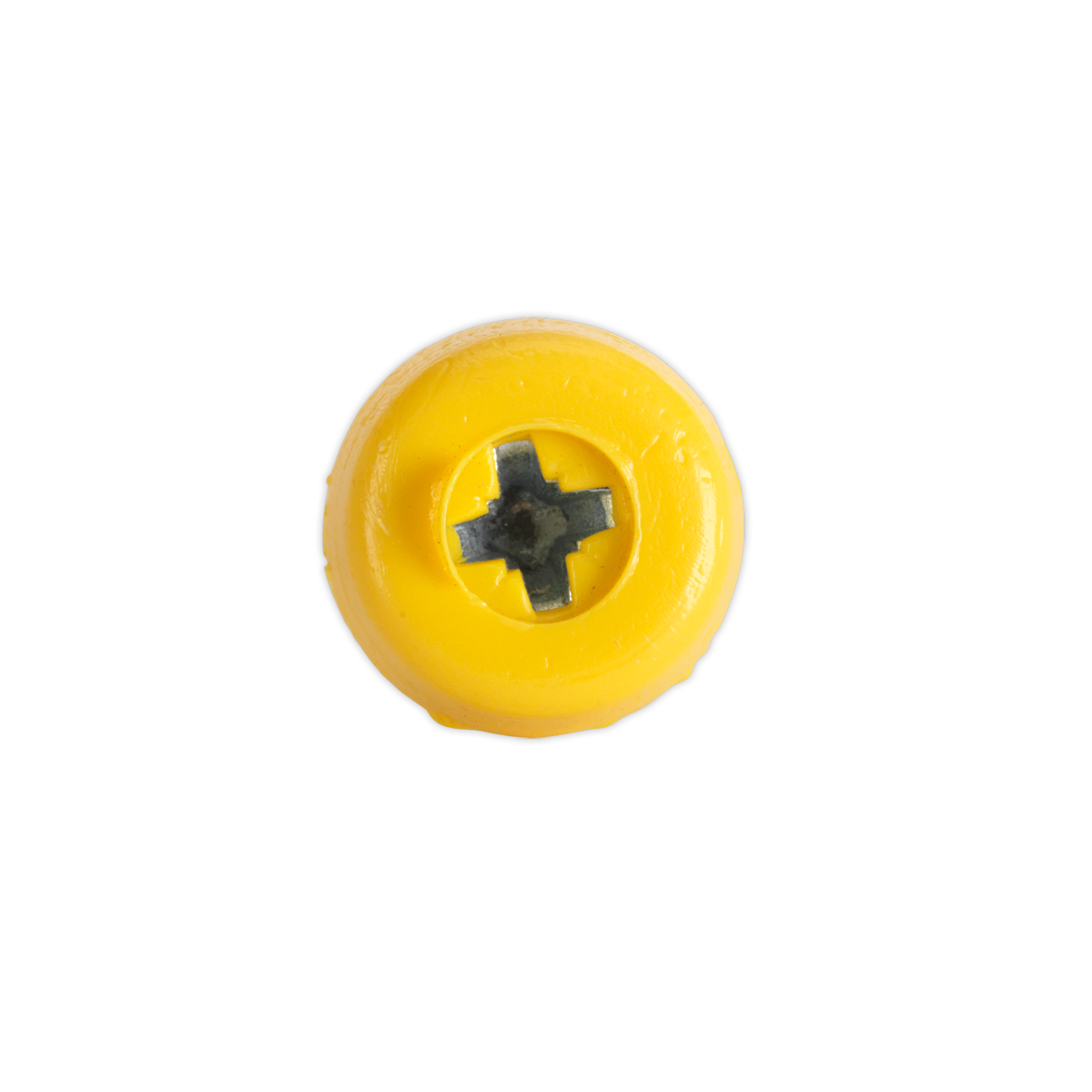 Sealey Number Plate Screw Plastic Enclosed Head 4.8 x 24mm Yellow Pack of 50