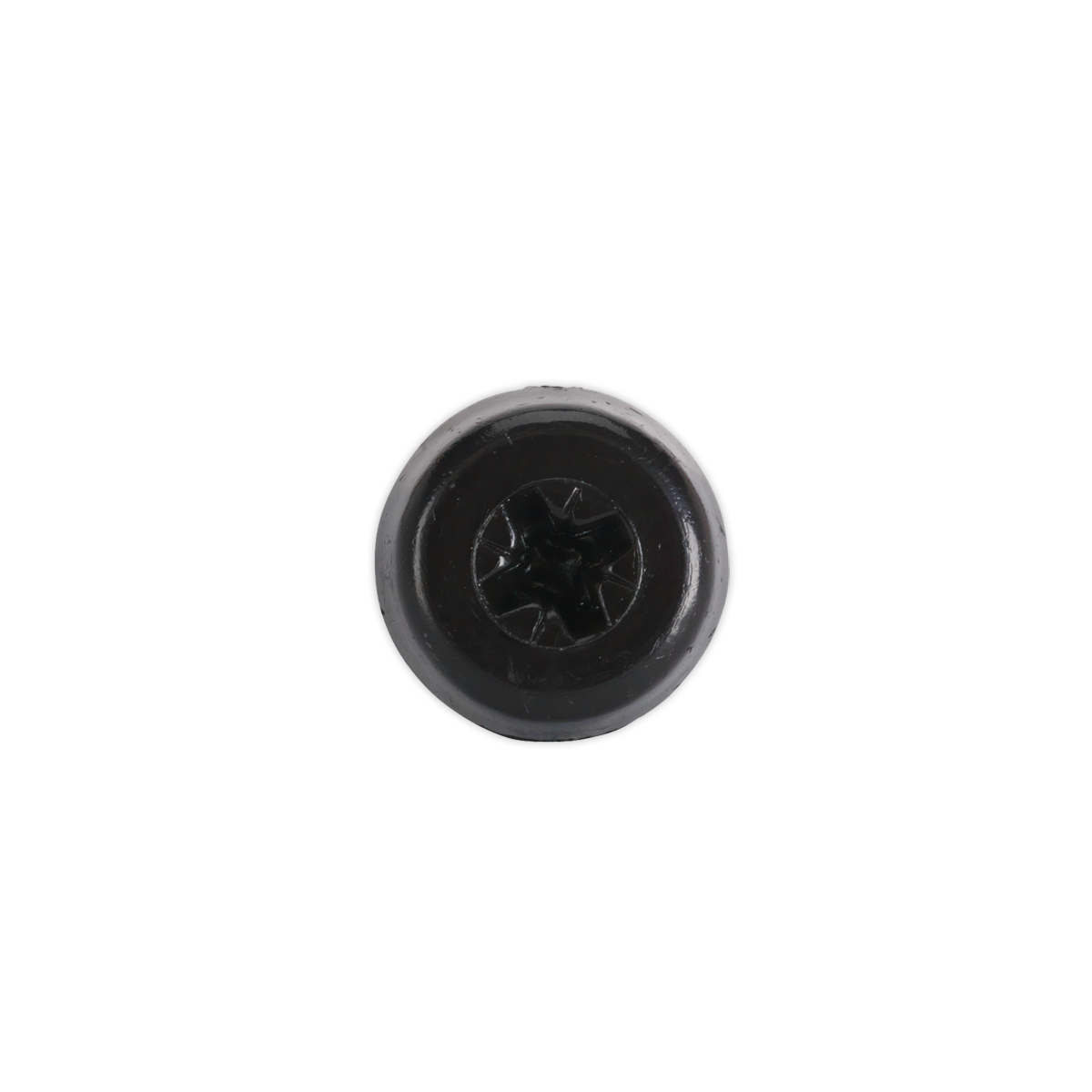 Sealey Number Plate Screw Plastic Enclosed Head 4.8 x 24mm Black Pack of 50