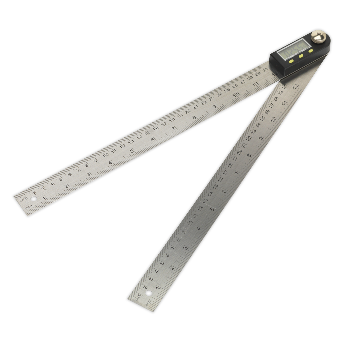 Sealey Digital Angle Rule Measuring Range from 0° to 360° 300mm 12" AK7300
