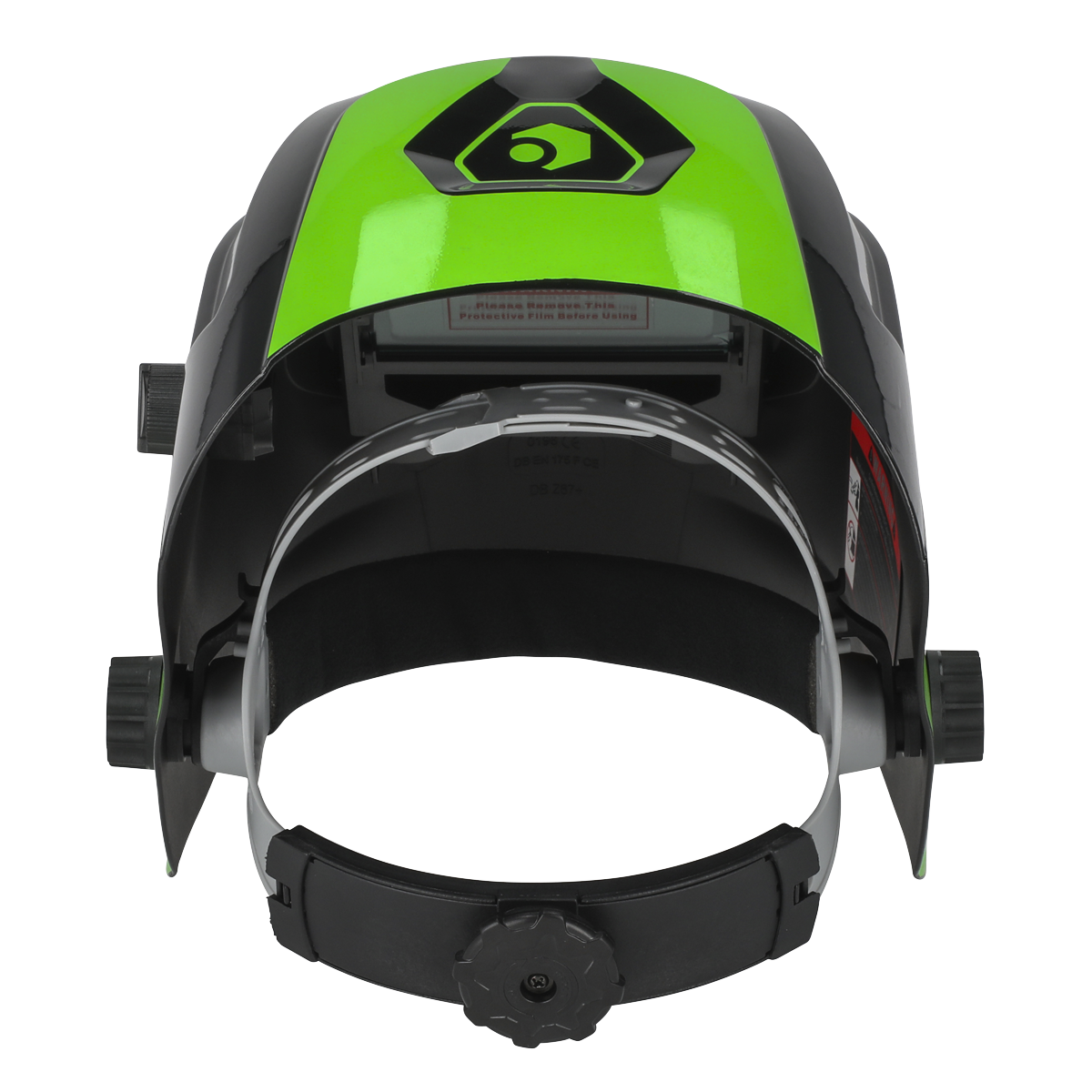Sealey Auto Darkening Welding Helmet With Rotary Knob - Shade 9-13 - Green PWH3
