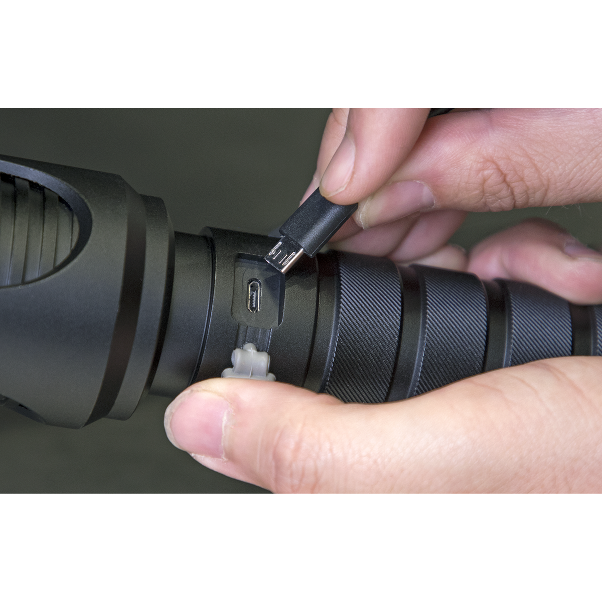 Sealey Rechargeable Aluminium Torch 60W COB LED Adjustable Focus LED4494