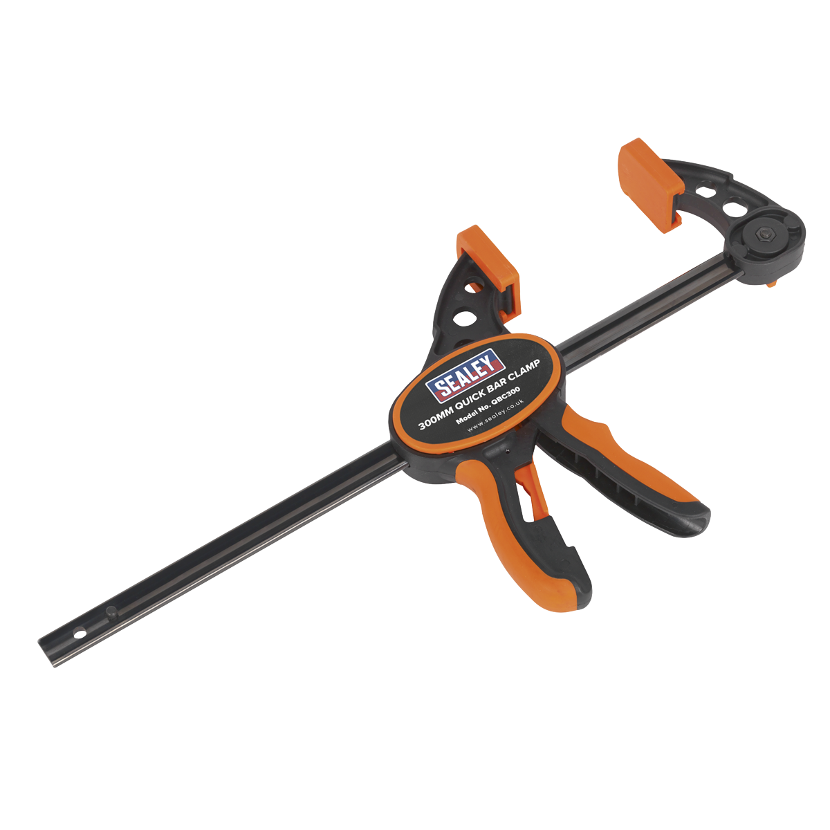 Sealey Heavy Duty Quick Bar Clamp With Textured TPR Grip - 300mm QBC300