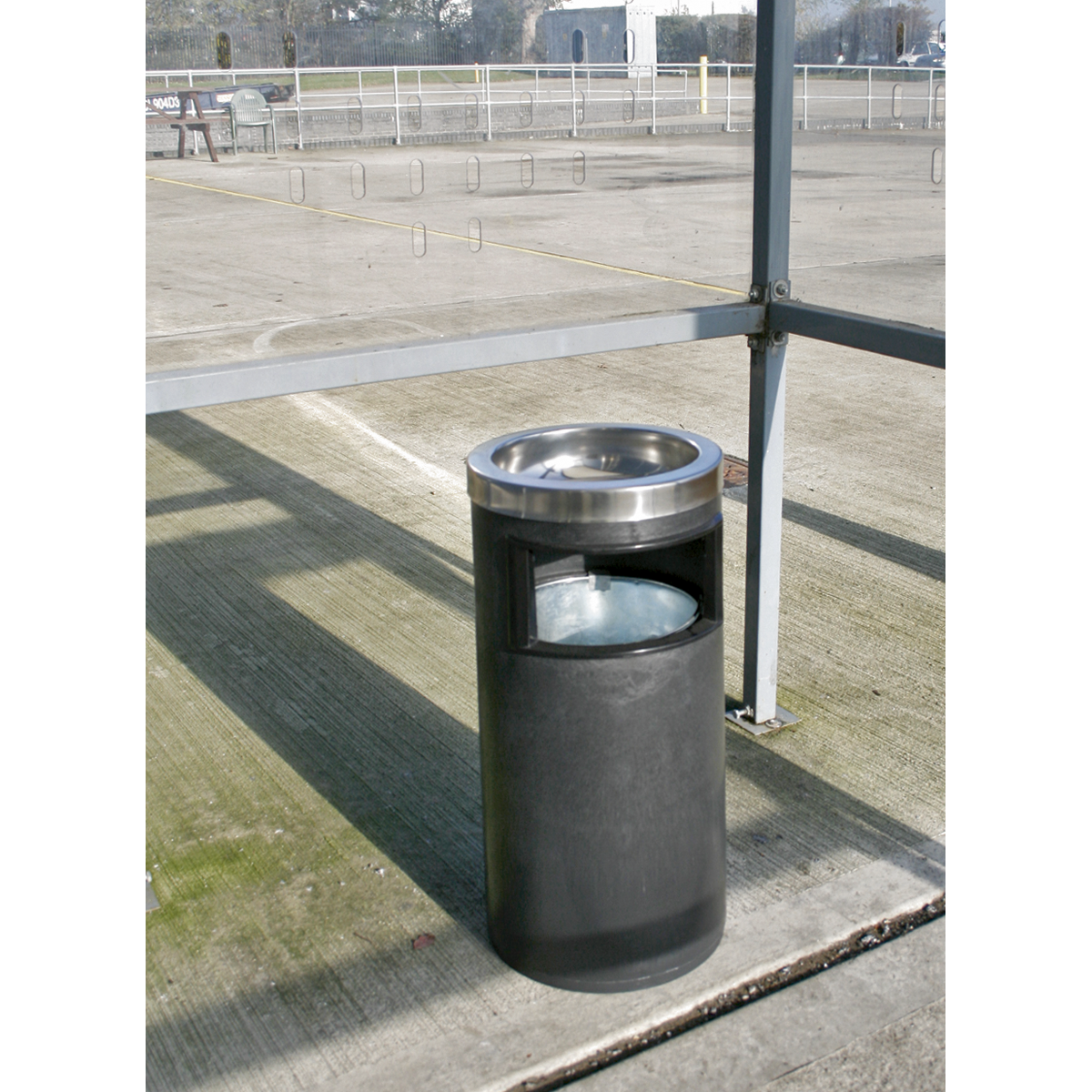 Sealey Cigarette Ashtray & Litter Bin Container Metal For Outdoor Smoking RCB06