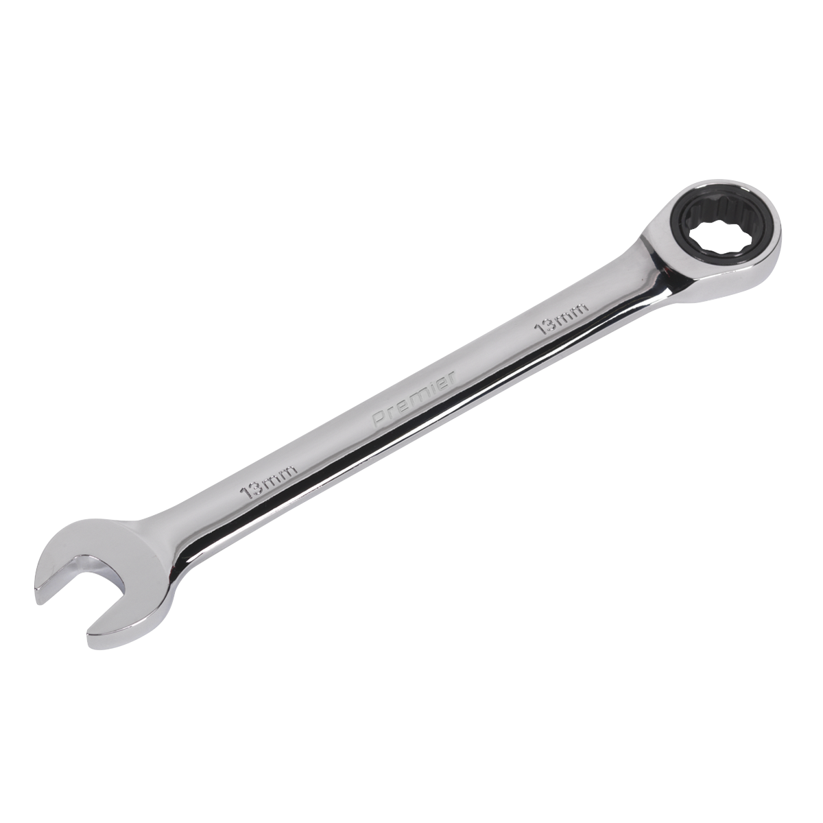 Sealey Ratchet Combination Spanner 72 Teeth Chrome Vanadium Steel 13mm RCW13