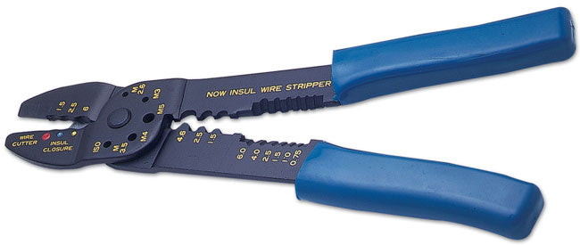 LASER 0209 Crimping Pliers Insulated Non-Insulated Wire Cutter Stripper Steel