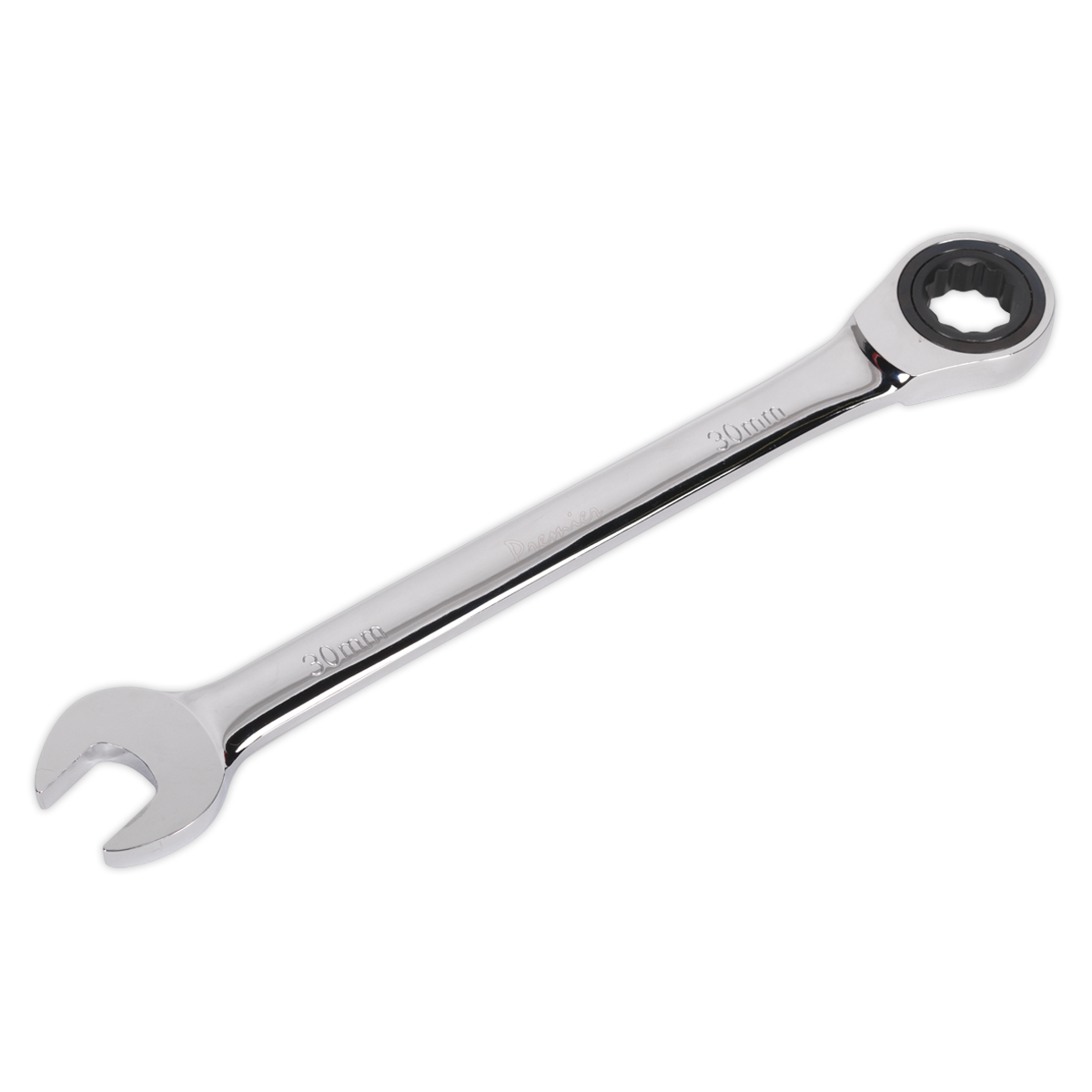 Sealey Ratchet Combination Spanner 72 Teeth Chrome Vanadium Steel 30mm RCW30