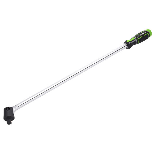 Sealey Breaker Bar Long Handle 600mm 1/2" Square Drive - Hi-Vis Green AK7306HV