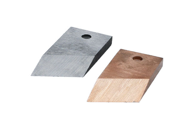 LASER 8380 Spare Blades Set Steel & Brass For 2-in-1 Gasket Scraper Garage Tool