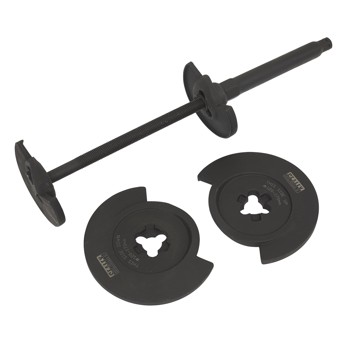 Sealey Coil Spring Compressor Wishbone Suspension 1000kg Ø60-170mm + Case RE2281