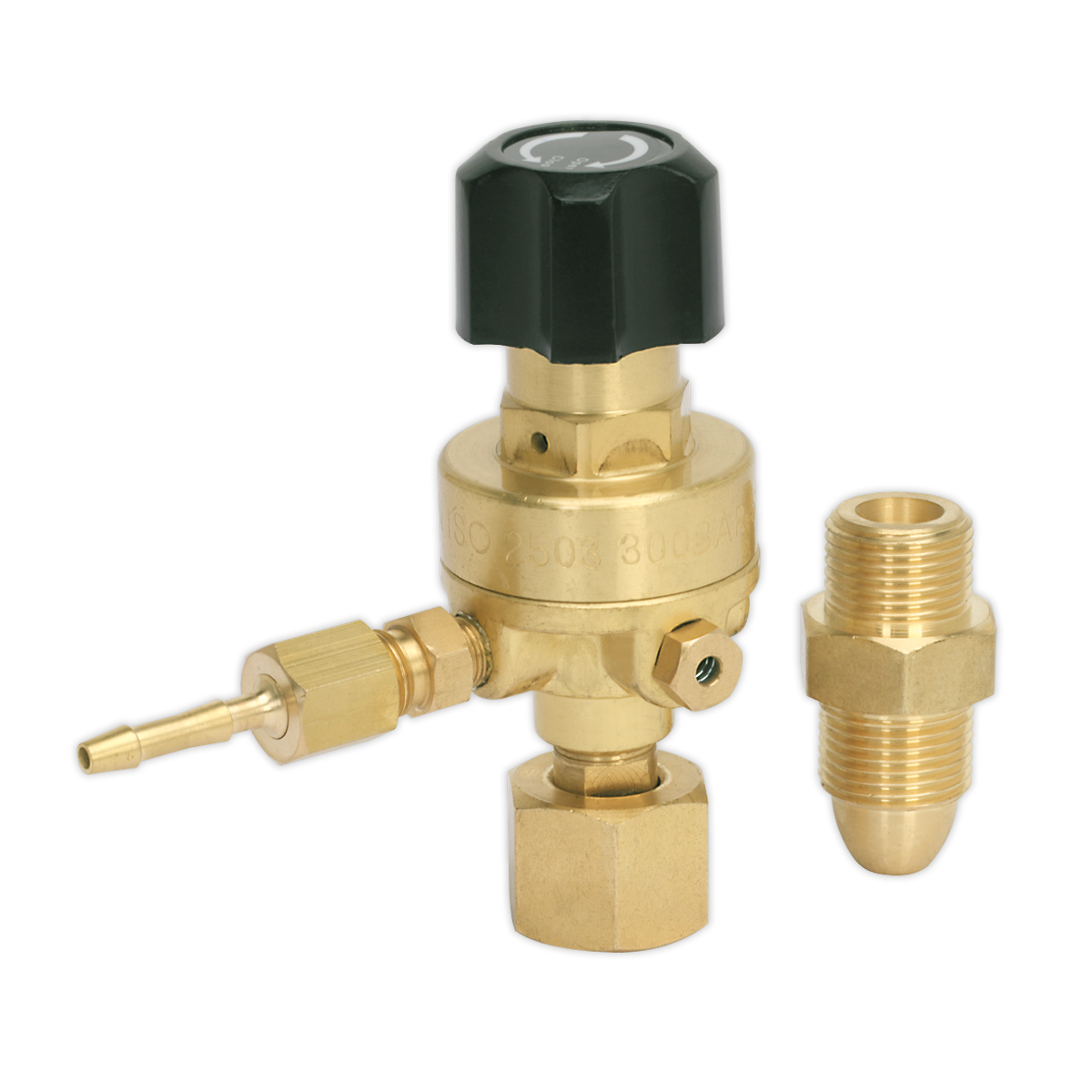 Sealey MIG Gas Regulator Industrial Cylinder No Gauge 300 Bar Argon CO2 REG/MZ