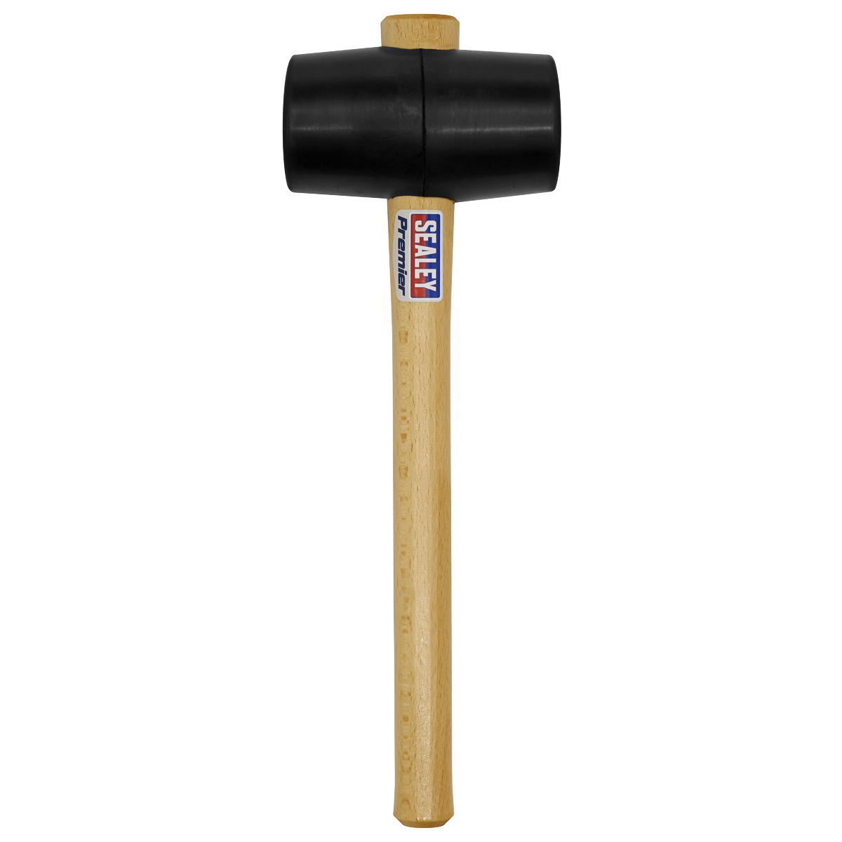 Sealey Rubber Mallet For Daily Professional Use 1.75lb - Black/Wooden RMB175