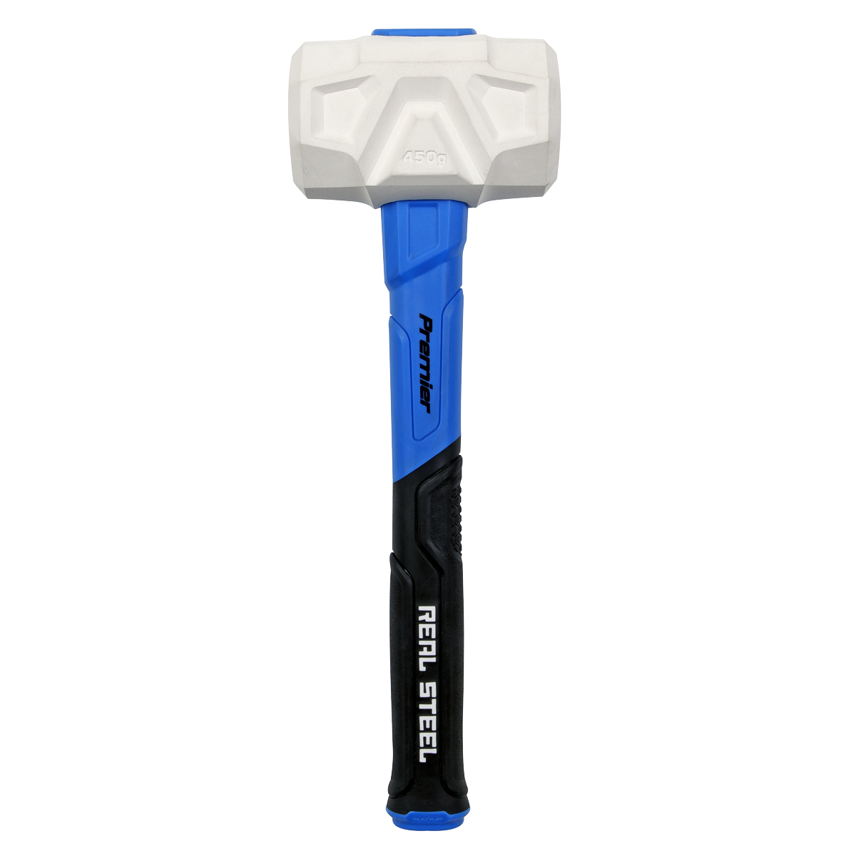 Sealey Rubber Mallet With Fibreglass Shaft 16oz Textured Rubber Grip RMG16
