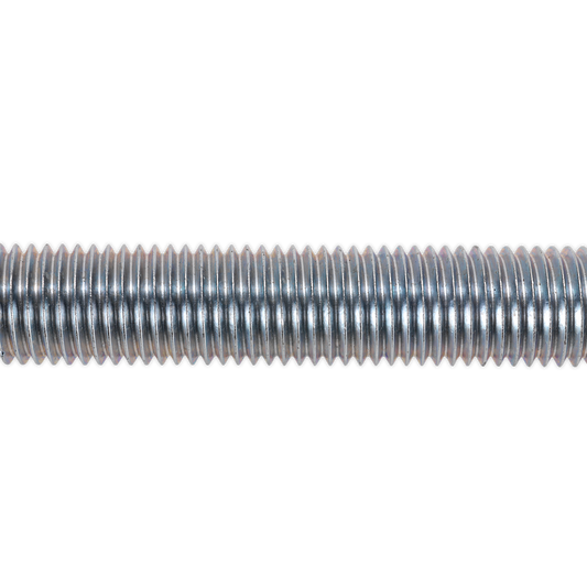 Sealey Threaded Rod 2 Pieces 24mm M24 x 1m Steel Zinc Plated 3mm Pitch STUD24