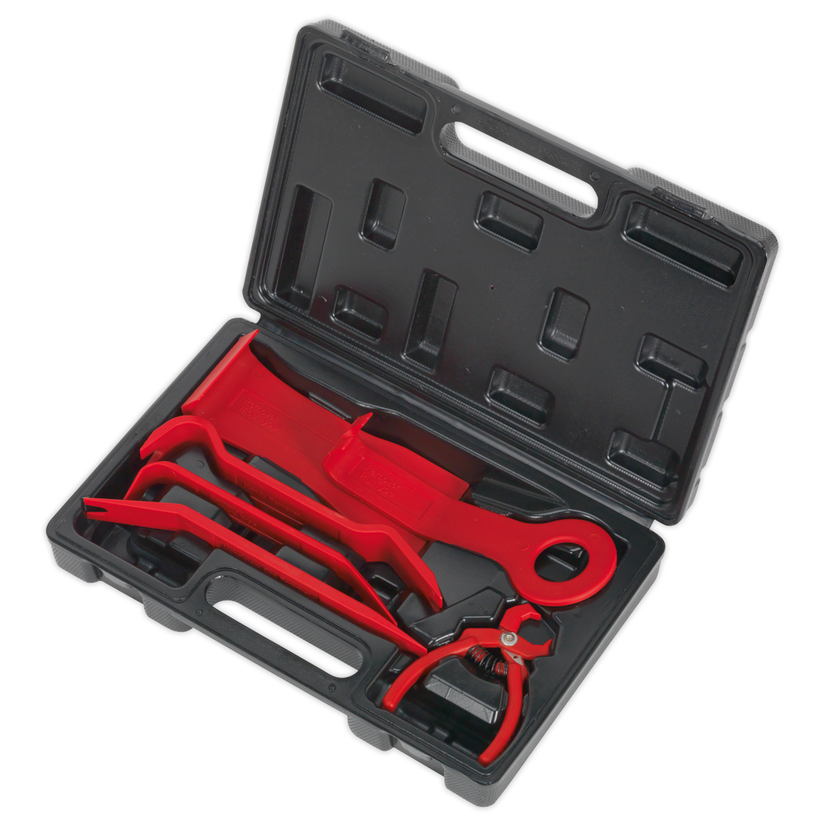 Sealey Trim & Upholstery Set From Glass Reinforced Nylon 6 Pieces Red RT6K