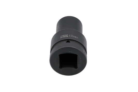 LASER 8407 Budd Wheel Nut Socket 1" Inch Drive 17 mm Chrome Molybdenum Tool