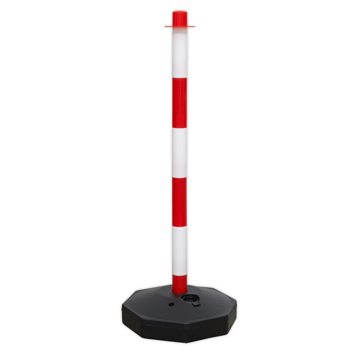 Sealey Highly Visible Red/White Post With Base Suitable For RWPBKIT RWPB01
